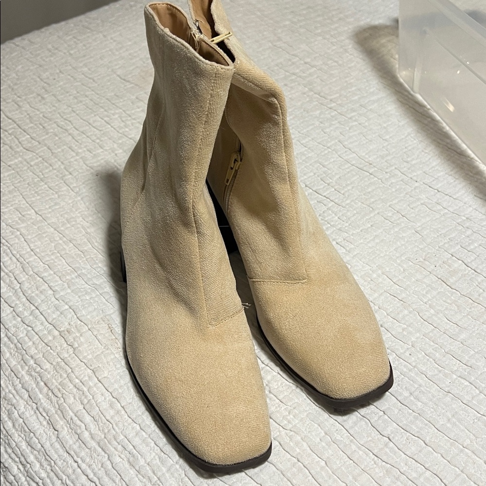 Chic Cream Ankle Booties